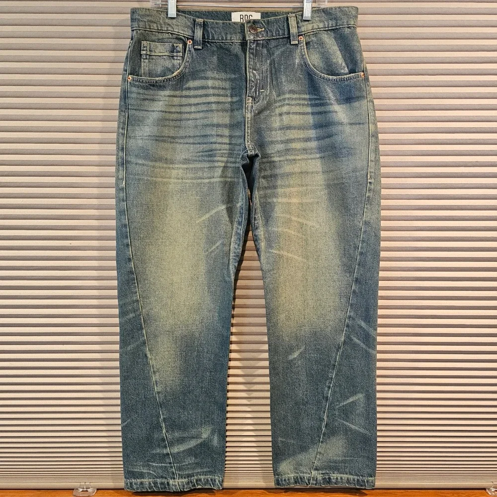 BDG Urban Outfitters 31x32 Vintage Wash Paneled Curved Leg‎ Jeans Flap Pocket